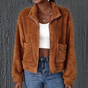 Plush zip up